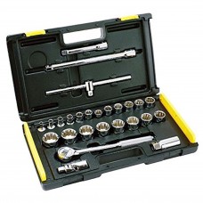 Stanley 27-Piece 1/2'' Drive Socket Set - Metric